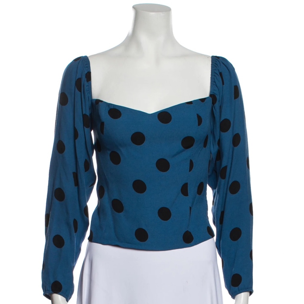 Reformation Polka Dot Top